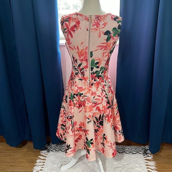 Calvin Klein Floral Pink Midi Dress - Picture 3 of 11